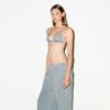 WOVEN LOUNGE TRIANGLE BRALETTE