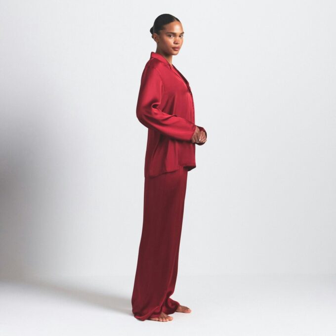 WOVEN SHINE LONG SLEEP SET